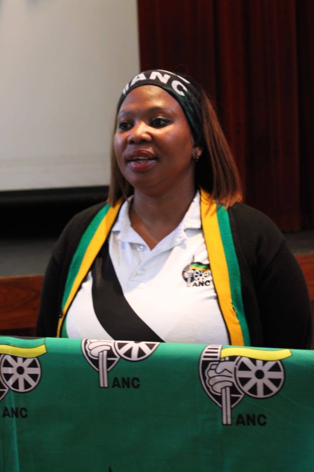 ANC Fizle Dabi Regional Convenor Victoria De-Beer Mthombeni