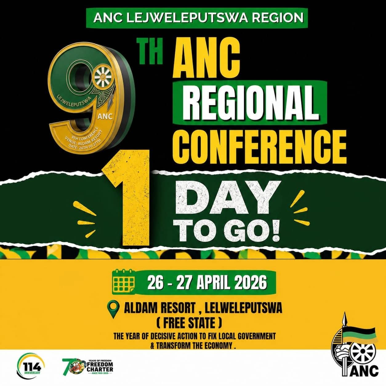 All eyes on Lejweleputswa as delegates prepare for crucial discussions set to shape the region’s political direction